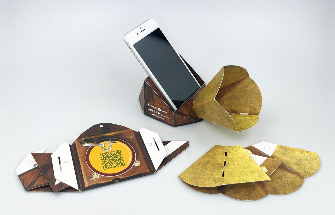 Grammophone - Bastelset für Smartphone-Halter