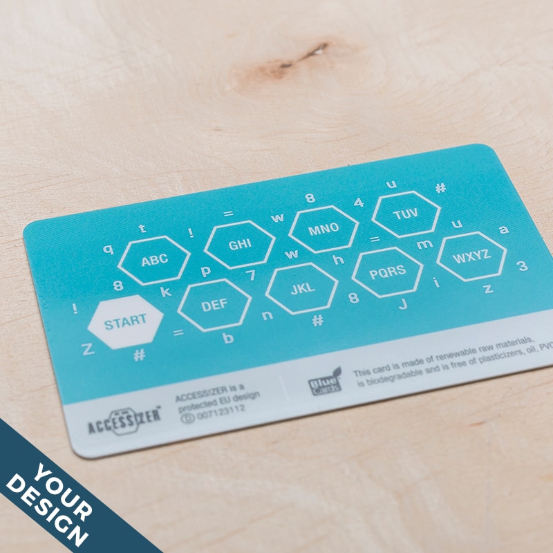 Accessizer - Card without plastic - individually printed