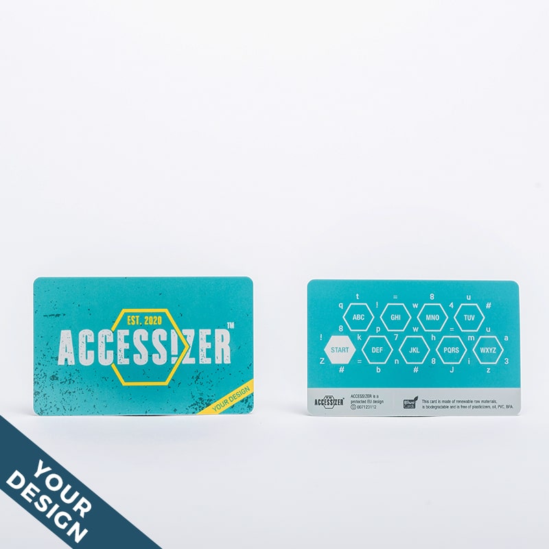 Accessizer - Card without plastic - individually printed
