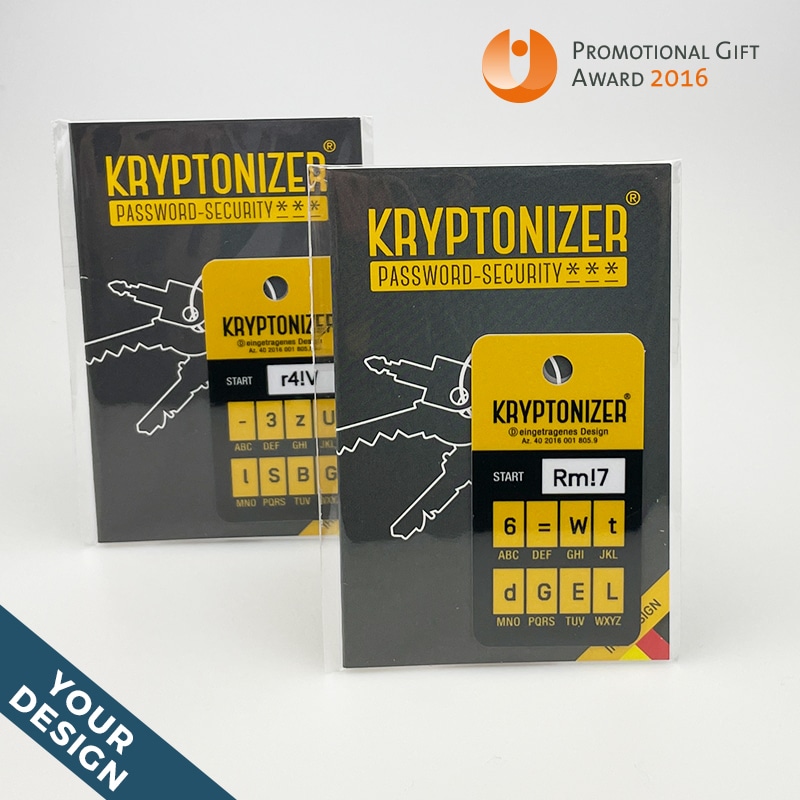 Kryptonizer - Carriercard and Keytag - individually printed